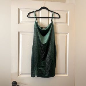 Green Party dress sparkly